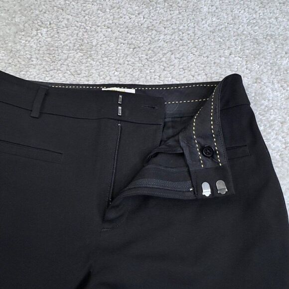 Anthropologie Maeve Straight Leg Ankle Trouser Pant Black - Picture 4 of 7